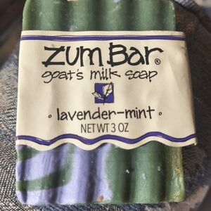 Lavender-Mint Goat's Milk Soap - Green & Purple